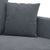 2 Piece Sofa Set with Cushions Dark Grey Velvet