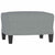 3 Piece Sofa Set with Pillows Light Grey Fabric