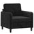 3 Piece Sofa Set Black Velvet