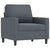 4 Piece Sofa Set Dark Grey Velvet