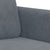 3 Piece Sofa Set Dark Grey Velvet