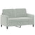 3 Piece Sofa Set Light Grey Velvet