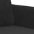 2 Piece Sofa Set with Pillows Black Velvet