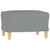 4 Piece Sofa Set with Cushions Light Grey Fabric