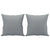 3 Piece Sofa Set with Pillows Light Grey Fabric