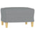 4 Piece Sofa Set with Pillows Light Grey Fabric