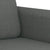 3 Piece Sofa Set with Cushions Dark Grey Fabric