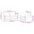2 Piece Sofa Set with Cushions Dark Grey Velvet