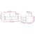 2 Piece Sofa Set with Cushions Black Velvet