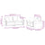 2 Piece Sofa Set with Pillows Dark Grey Velvet