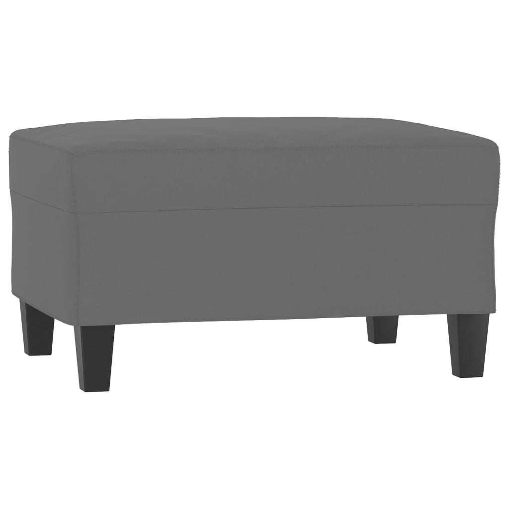 2 Piece Sofa Set with Pillows Dark Grey Microfibre Fabric