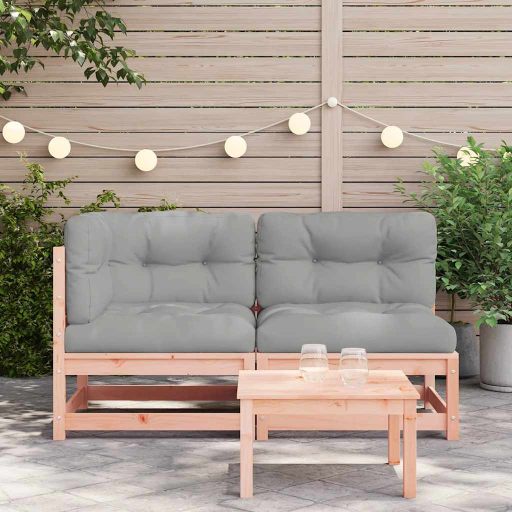 Garden Sofa with Cushions 2-Seater Solid Wood Douglas