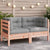 Garden Sofa Corner with Cushions Solid Wood Douglas