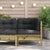 Garden Sofa Corner with Cushions Impregnated Wood Pine