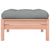 Garden Footstool with Cushion Solid Wood Douglas