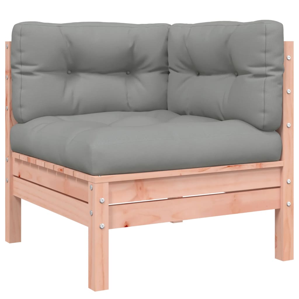 Garden Sofa with Cushions and Footstool 2-Seater