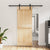 Sliding Door with Hardware Set 80x210 cm Solid Wood Pine