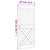 Sliding Door with Hardware Set 85x210 cm Solid Wood Pine