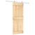 Sliding Door with Hardware Set 80x210 cm Solid Wood Pine