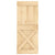 Sliding Door with Hardware Set 85x210 cm Solid Wood Pine