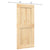 Sliding Door with Hardware Set 90x210 cm Solid Wood Pine