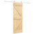 Sliding Door with Hardware Set 70x210 cm Solid Wood Pine