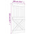 Sliding Door with Hardware Set 100x210 cm Solid Wood Pine