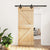 Sliding Door with Hardware Set 85x210 cm Solid Wood Pine