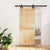 Sliding Door with Hardware Set 85x210 cm Solid Wood Pine