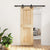 Sliding Door with Hardware Set 70x210 cm Solid Wood Pine