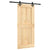 Sliding Door with Hardware Set 90x210 cm Solid Wood Pine