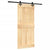 Sliding Door with Hardware Set 90x210 cm Solid Wood Pine
