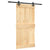 Sliding Door with Hardware Set 100x210 cm Solid Wood Pine