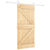 Sliding Door with Hardware Set 90x210 cm Solid Wood Pine