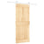 Sliding Door with Hardware Set 85x210 cm Solid Wood Pine