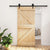 Sliding Door with Hardware Set 95x210 cm Solid Wood Pine