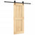 Sliding Door with Hardware Set 80x210 cm Solid Wood Pine