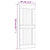 Sliding Door with Hardware Set 85x210 cm Solid Wood Pine