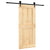 Sliding Door with Hardware Set 90x210 cm Solid Wood Pine