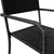 5 Piece Garden Dining Set Black Poly Rattan and Steel