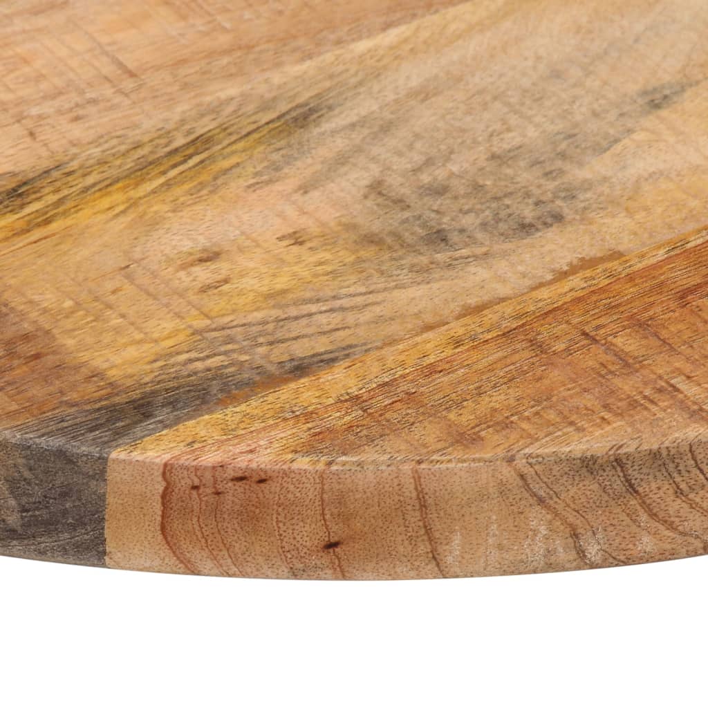 Table Top Ø 40x1.5 cm Round Solid Wood Rough Mango