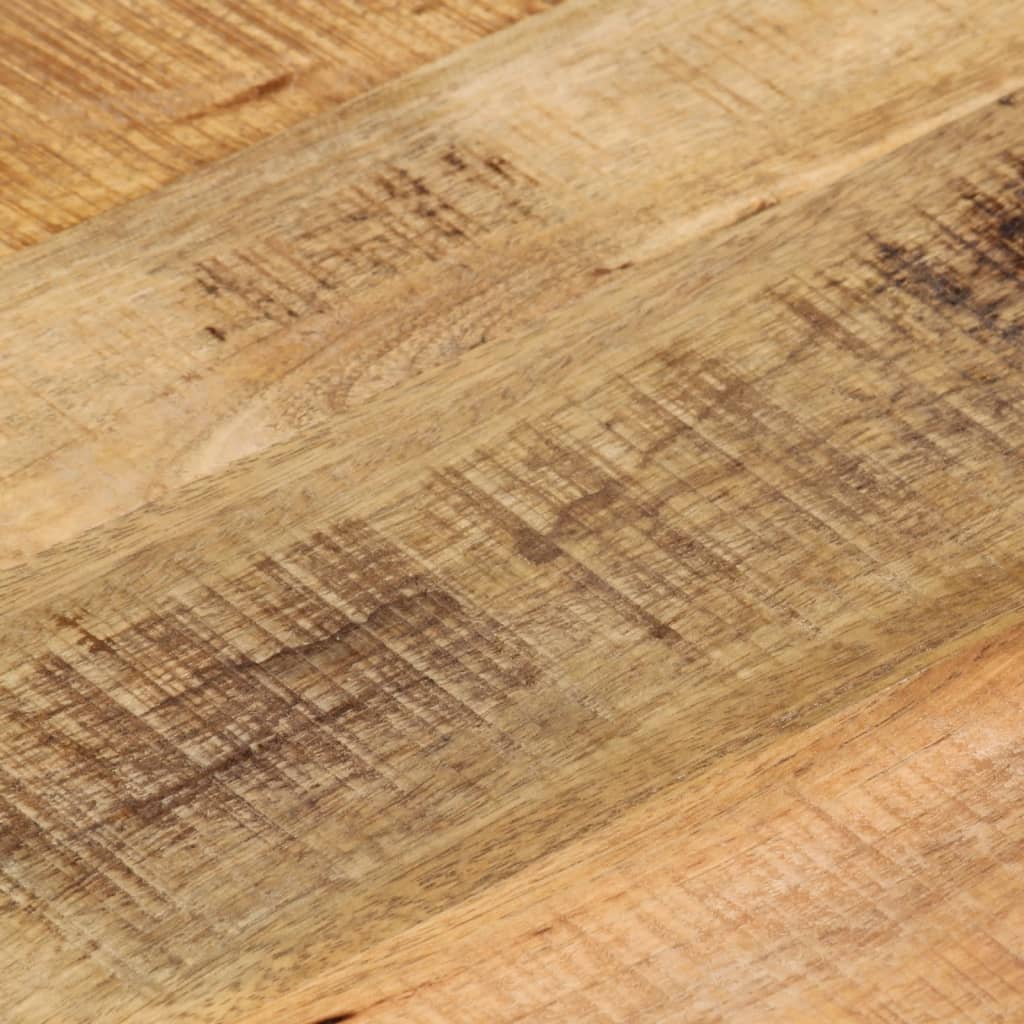 Table Top Ø 40x1.5 cm Round Solid Wood Rough Mango