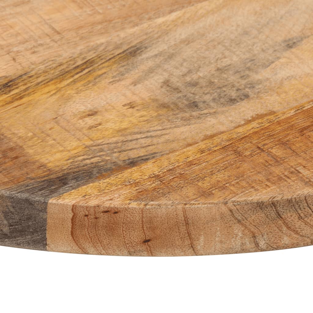 Table Top Ø 60x3.8 cm Round Solid Wood Rough Mango