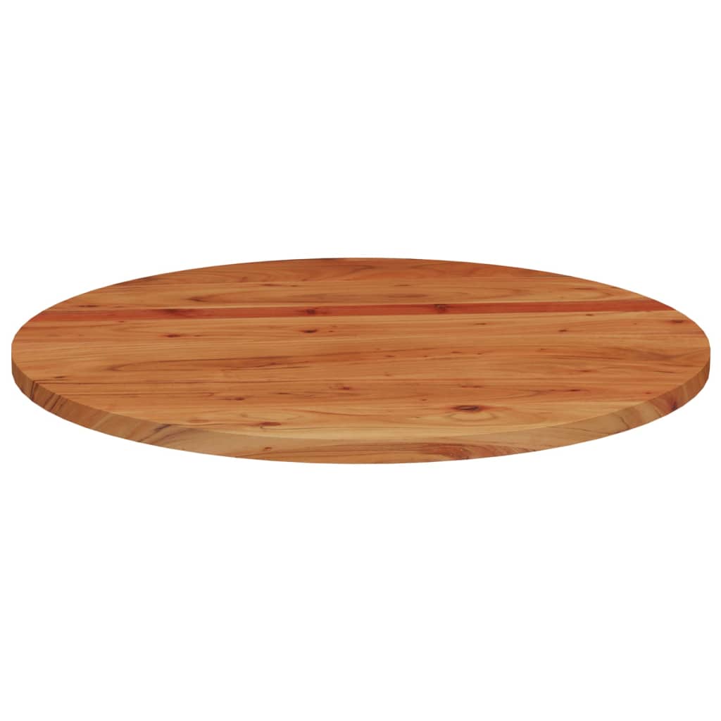 Table Top Ø80x2.5 cm Round Solid Wood Acacia