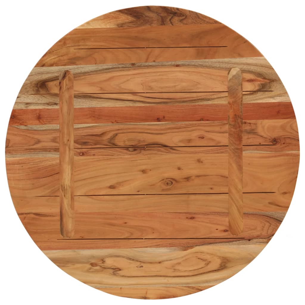 Table Top Ø80x2.5 cm Round Solid Wood Acacia