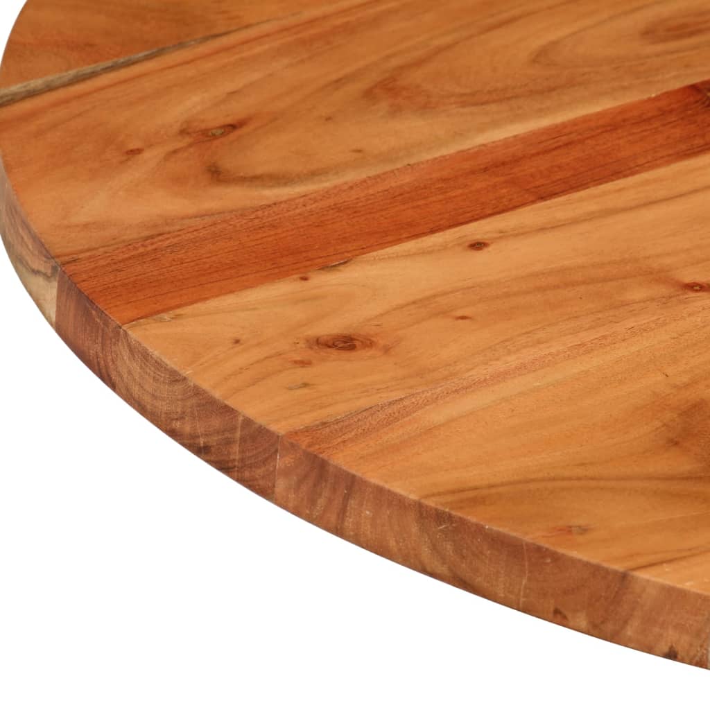 Table Top Ø80x2.5 cm Round Solid Wood Acacia