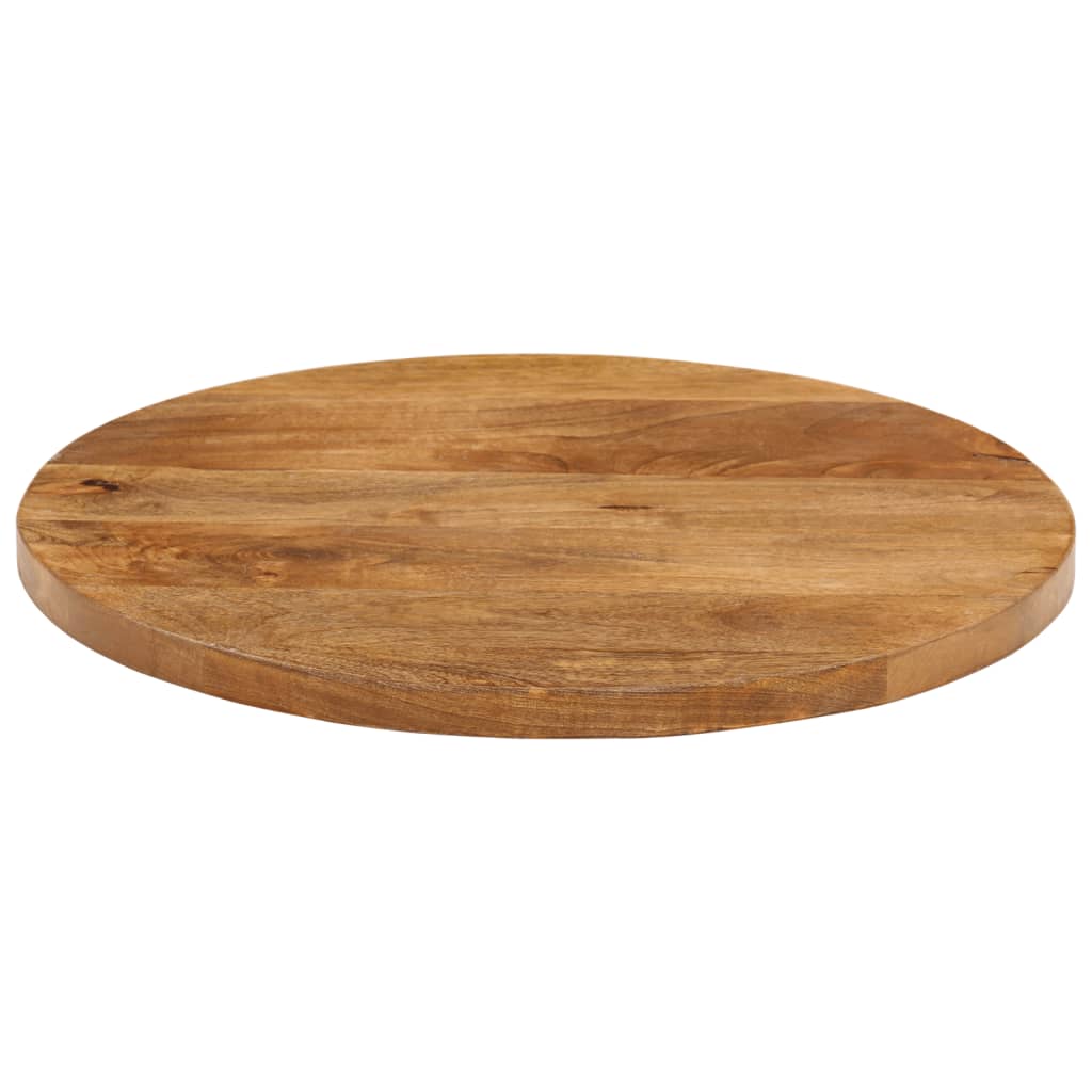 Table Top Ø 50x3.8 cm Round Solid Wood Mango