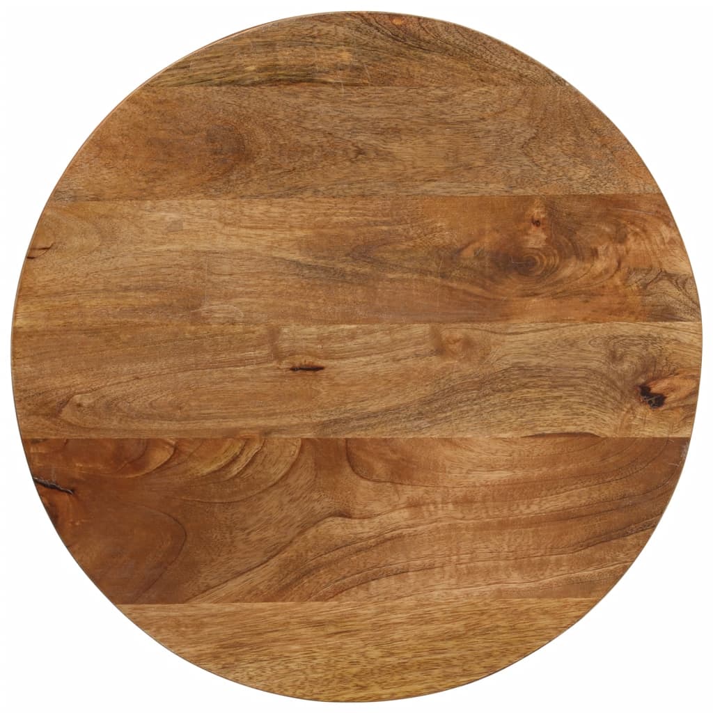 Table Top Ø 60x2.5 cm Round Solid Wood Mango