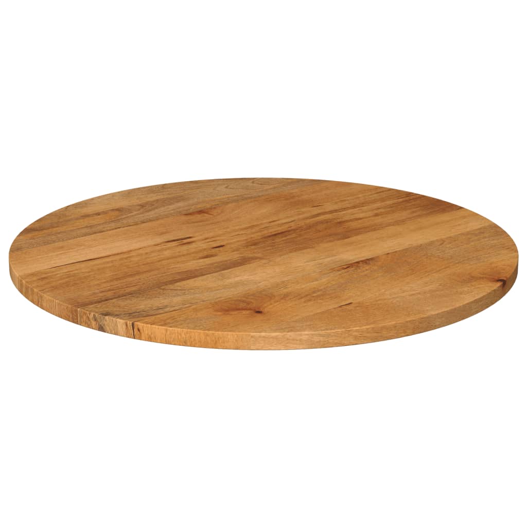 Table Top Ø 80x2.5 cm Round Solid Wood Mango