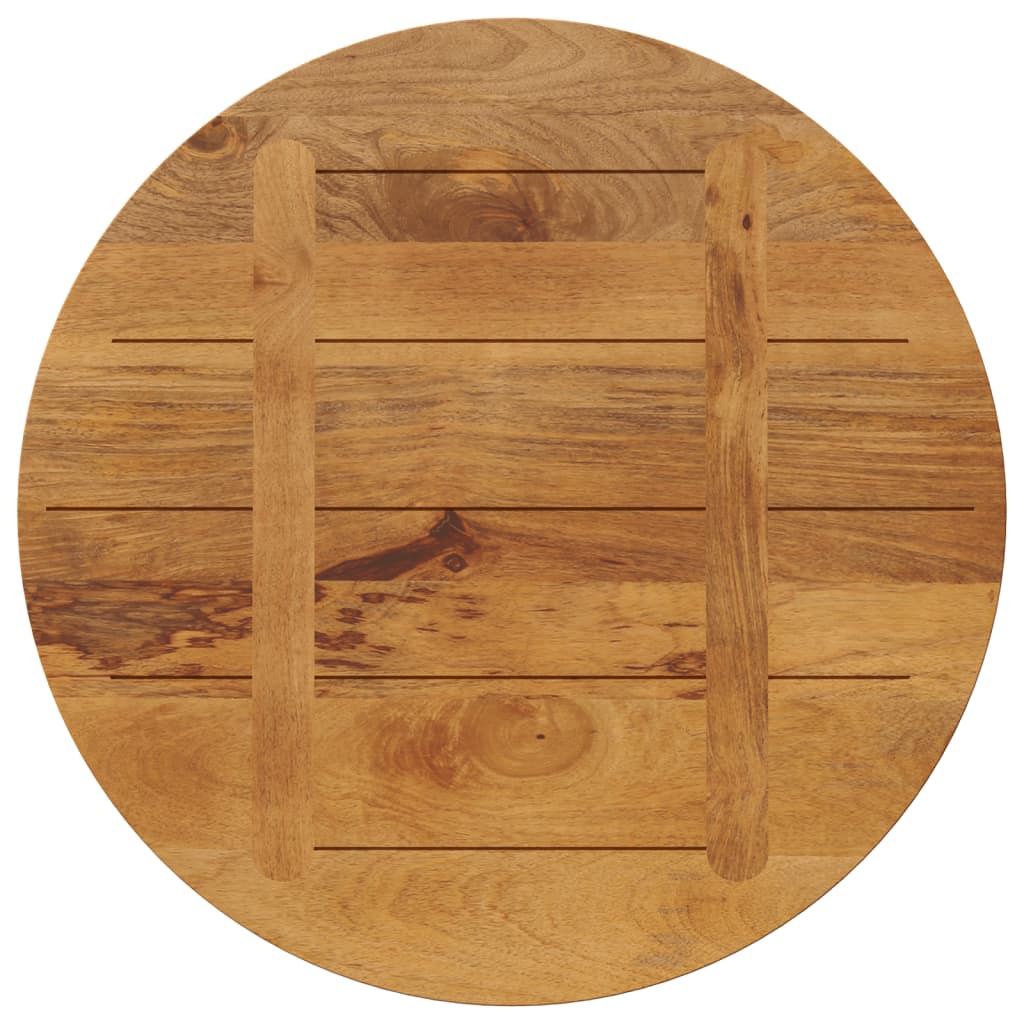 Table Top Ø 80x2.5 cm Round Solid Wood Mango